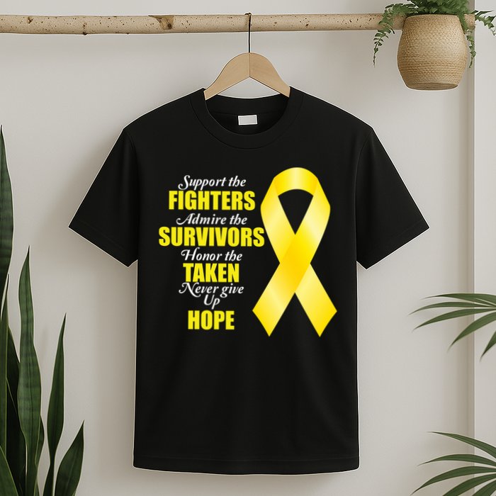 Support Childhood Cancer Awareness Quote T-Shirt