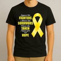 Support Childhood Cancer Awareness Quote T-Shirt