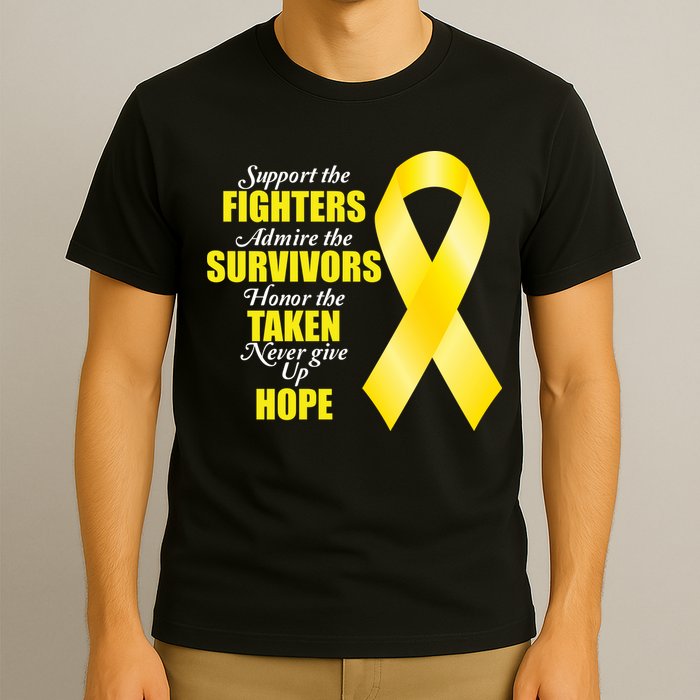 Support Childhood Cancer Awareness Quote T-Shirt