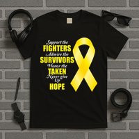 Support Childhood Cancer Awareness Quote T-Shirt