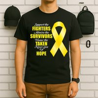 Support Childhood Cancer Awareness Quote T-Shirt