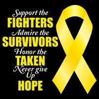 Support Childhood Cancer Awareness Quote T-Shirt