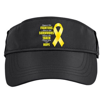 Support Childhood Cancer Awareness Quote Adult Drive Performance Visor