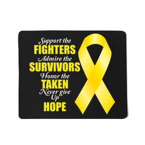 Support Childhood Cancer Awareness Quote Mousepad