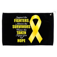 Support Childhood Cancer Awareness Quote Grommeted Golf Towel