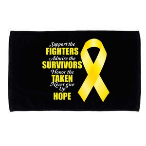 Support Childhood Cancer Awareness Quote Microfiber Hand Towel