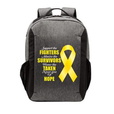 Support Childhood Cancer Awareness Quote Vector Backpack