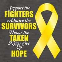 Support Childhood Cancer Awareness Quote Vector Backpack