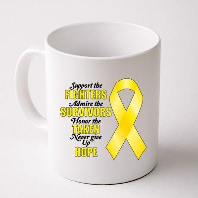 Support Childhood Cancer Awareness Quote Coffee Mug