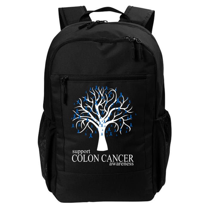 Support Colon Cancer Awareness Ribbon Tree Daily Commute Backpack