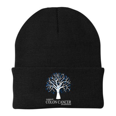Support Colon Cancer Awareness Ribbon Tree Beanie