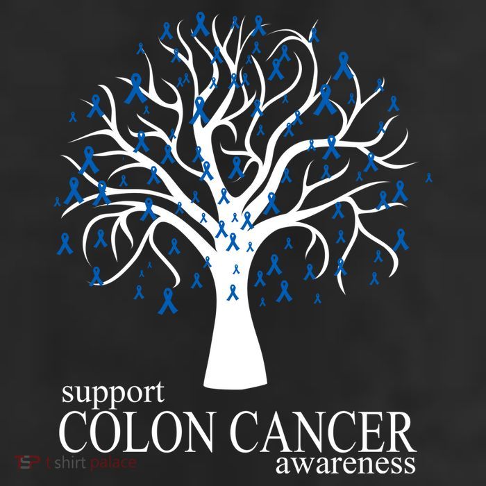 Support Colon Cancer Awareness Ribbon Tree Beanie