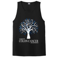 Support Colon Cancer Awareness Ribbon Tree PosiCharge Competitor Tank