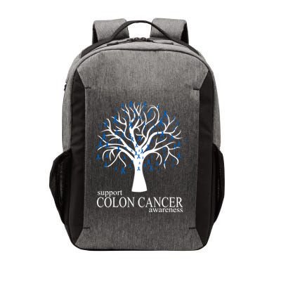 Support Colon Cancer Awareness Ribbon Tree Vector Backpack