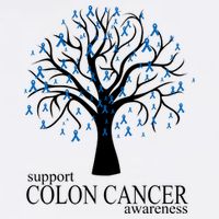 Support Colon Cancer Awareness Ribbon Tree Garment-Dyed Sweatshirt
