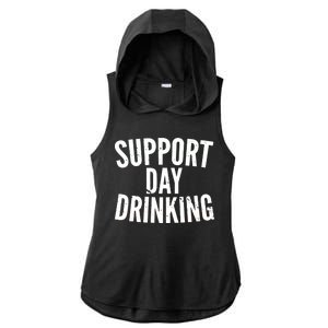 Support Day Drinking Ladies PosiCharge Tri-Blend Wicking Draft Hoodie Tank