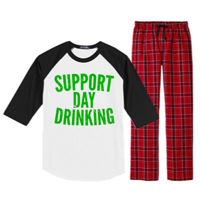 Support Day Drinking Raglan Sleeve Pajama Set