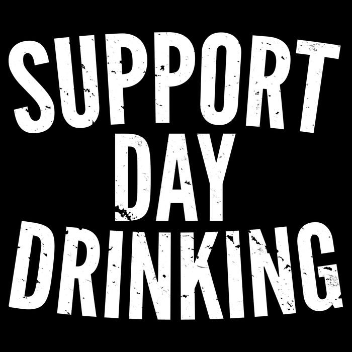 Support Day Drinking Women's Perfect Tri Tunic Long Sleeve Shirt