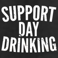 Support Day Drinking Crop Fleece Hoodie