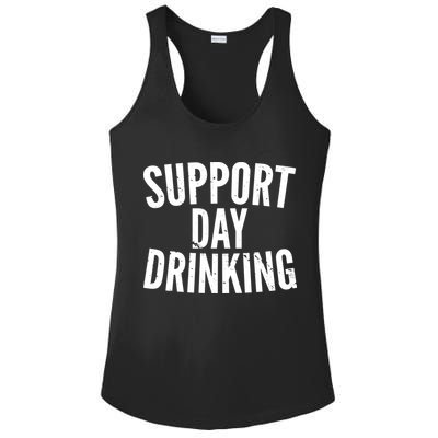 Support Day Drinking Ladies PosiCharge Competitor Racerback Tank