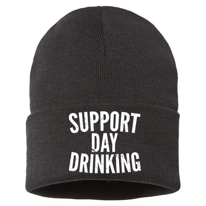 Support Day Drinking Sustainable Knit Beanie