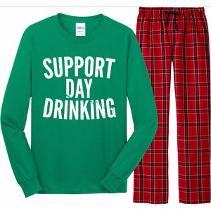 Support Day Drinking Long Sleeve Pajama Set