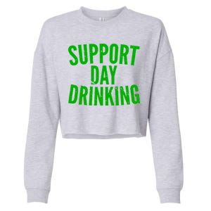 Support Day Drinking Cropped Pullover Crew