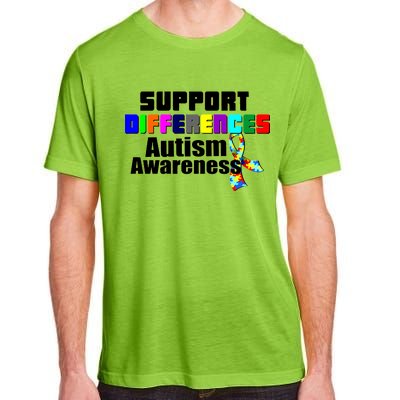 Support Differences Autism Awareness Adult ChromaSoft Performance T-Shirt