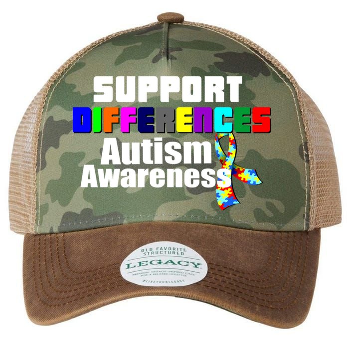 Support Differences Autism Awareness Legacy Tie Dye Trucker Hat
