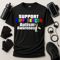 Support Differences Autism Awareness Performance Shirt