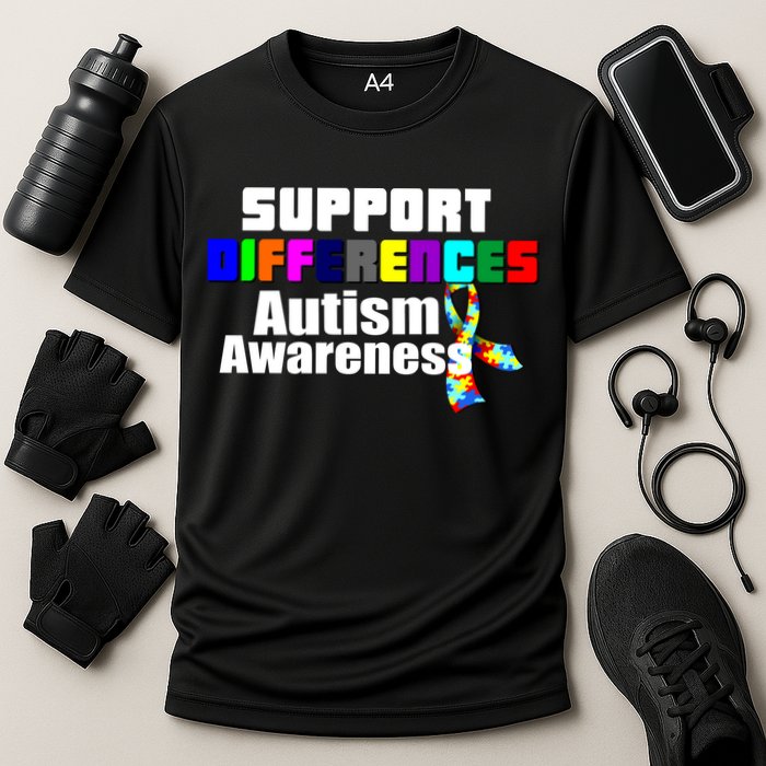 Support Differences Autism Awareness Performance Shirt