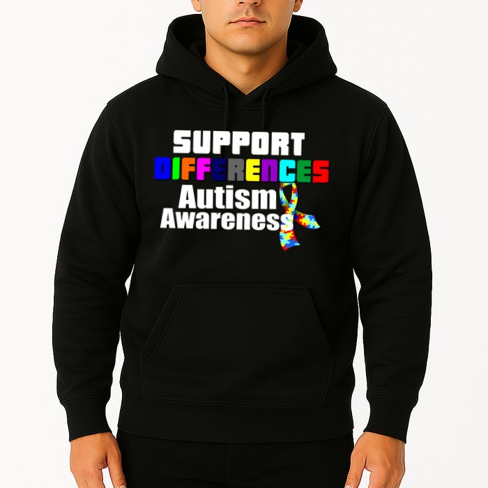 Support Differences Autism Awareness Hoodie