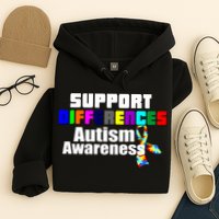 Support Differences Autism Awareness Hoodie