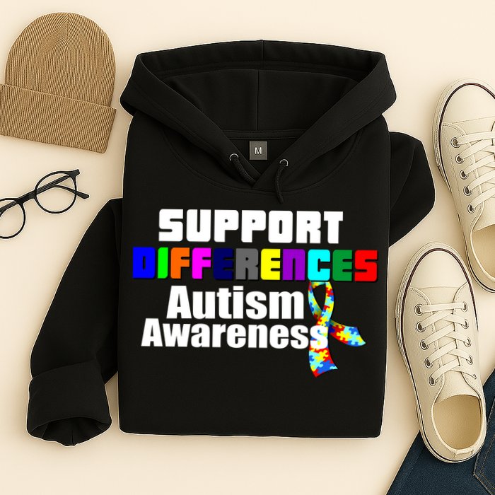 Support Differences Autism Awareness Hoodie