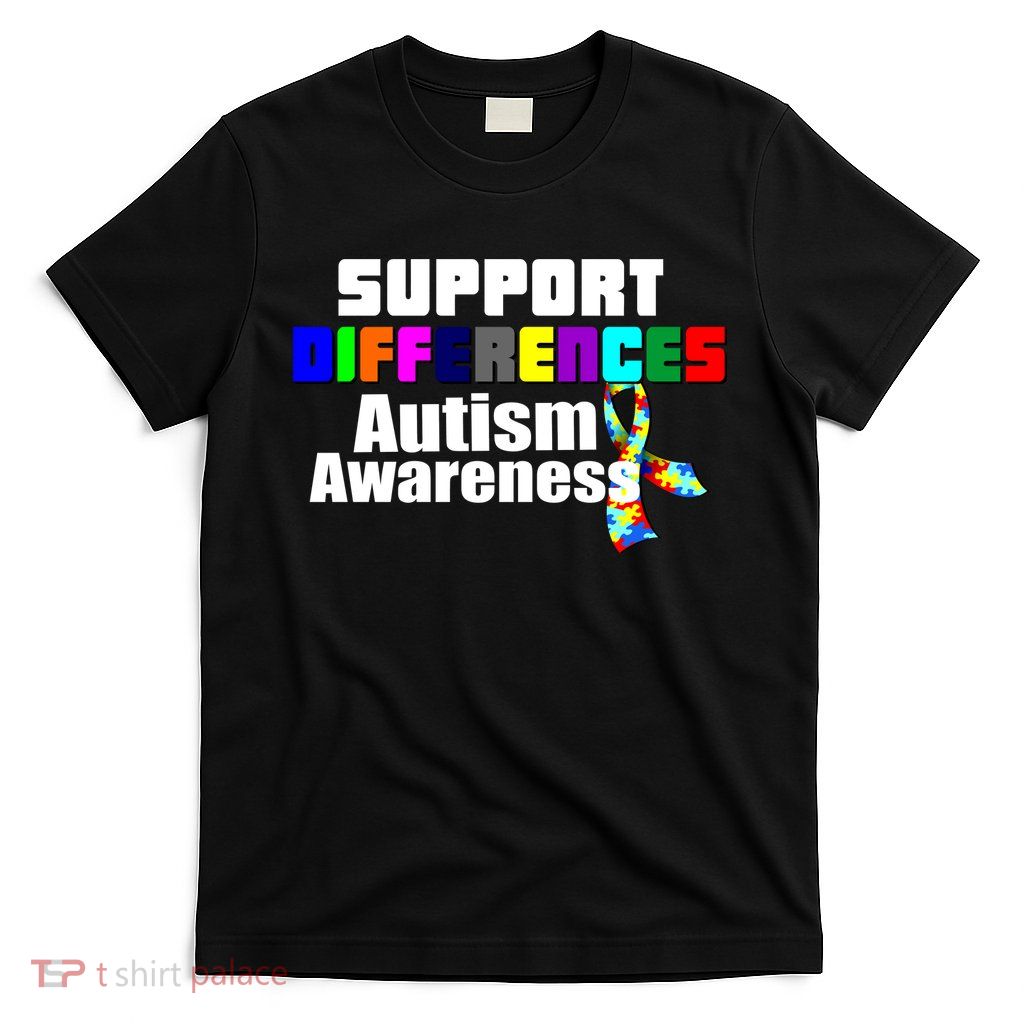Support Differences Autism Awareness T-Shirt