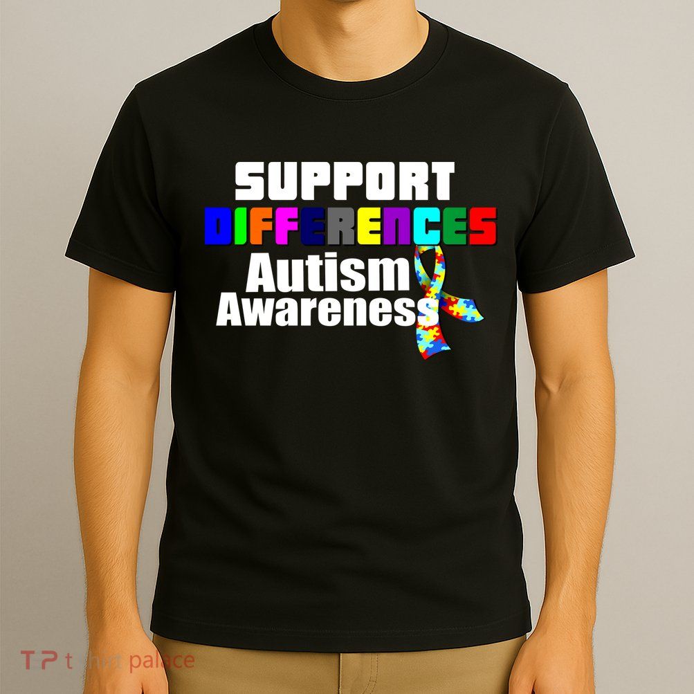 Support Differences Autism Awareness T-Shirt