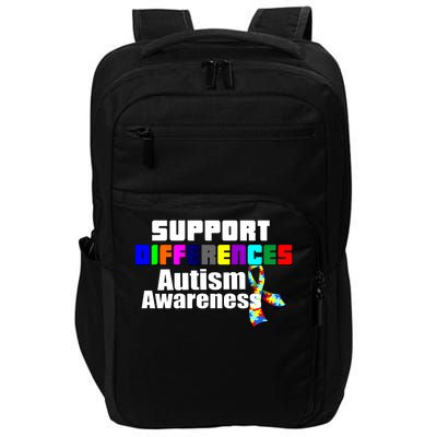 Support Differences Autism Awareness Impact Tech Backpack