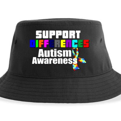 Support Differences Autism Awareness Sustainable Bucket Hat