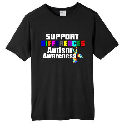 Support Differences Autism Awareness Tall Fusion ChromaSoft Performance T-Shirt