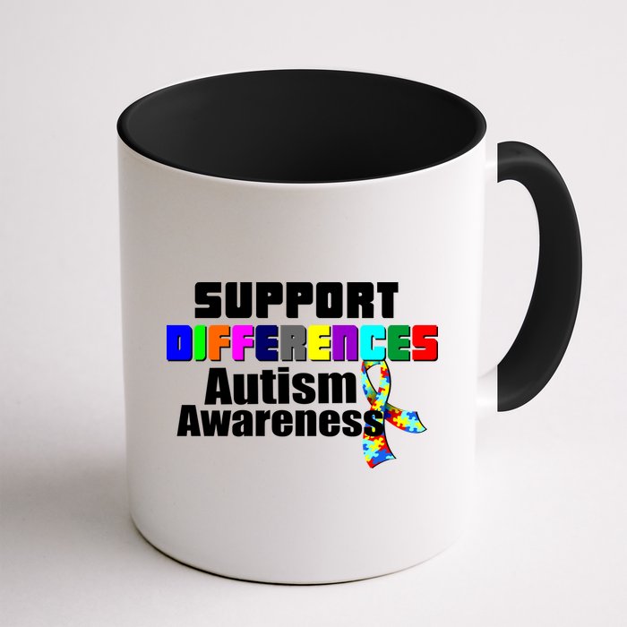 Support Differences Autism Awareness Mug