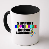 Support Differences Autism Awareness Mug