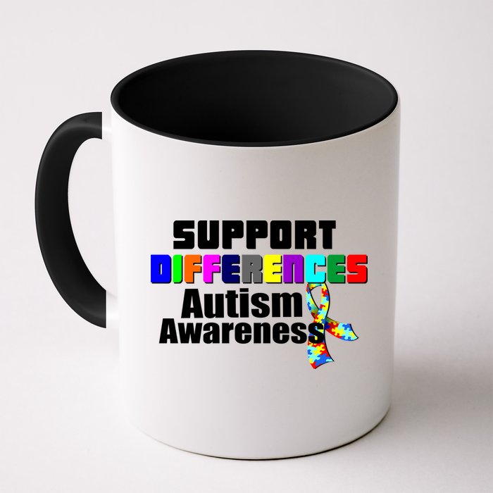 Support Differences Autism Awareness Mug