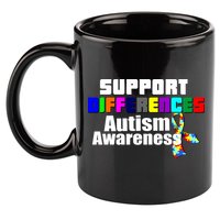 Support Differences Autism Awareness 11oz C Handle Ceramic Mug