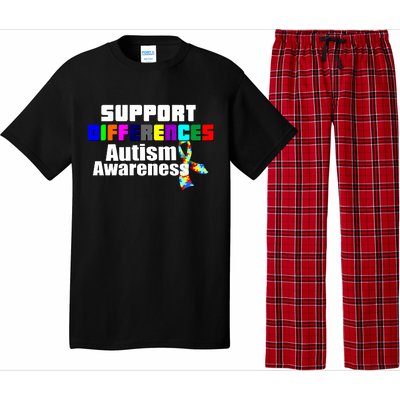 Support Differences Autism Awareness Pajama Set