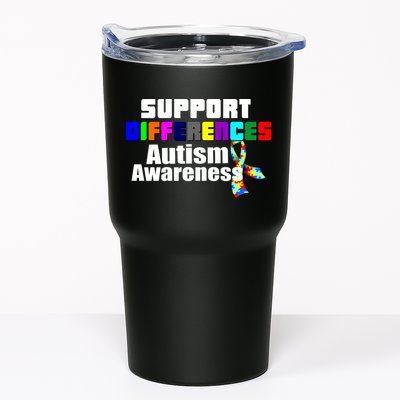 Support Differences Autism Awareness Tumbler