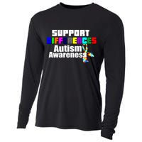 Support Differences Autism Awareness Cooling Performance Long Sleeve Crew