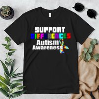 Support Differences Autism Awareness Premium T-Shirt