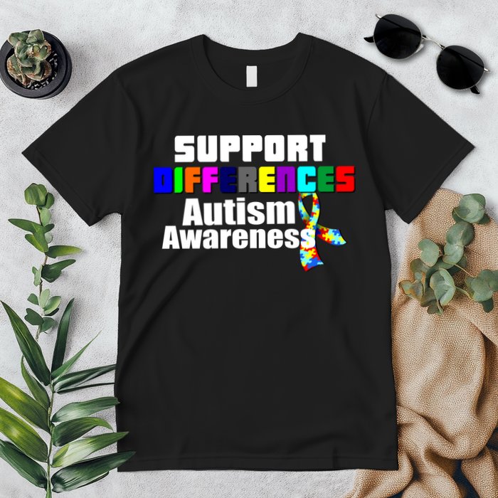 Support Differences Autism Awareness Premium T-Shirt