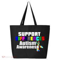 Support Differences Autism Awareness 25L Jumbo Tote