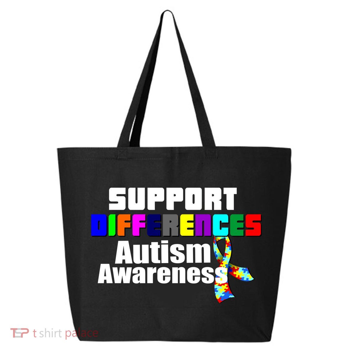 Support Differences Autism Awareness 25L Jumbo Tote